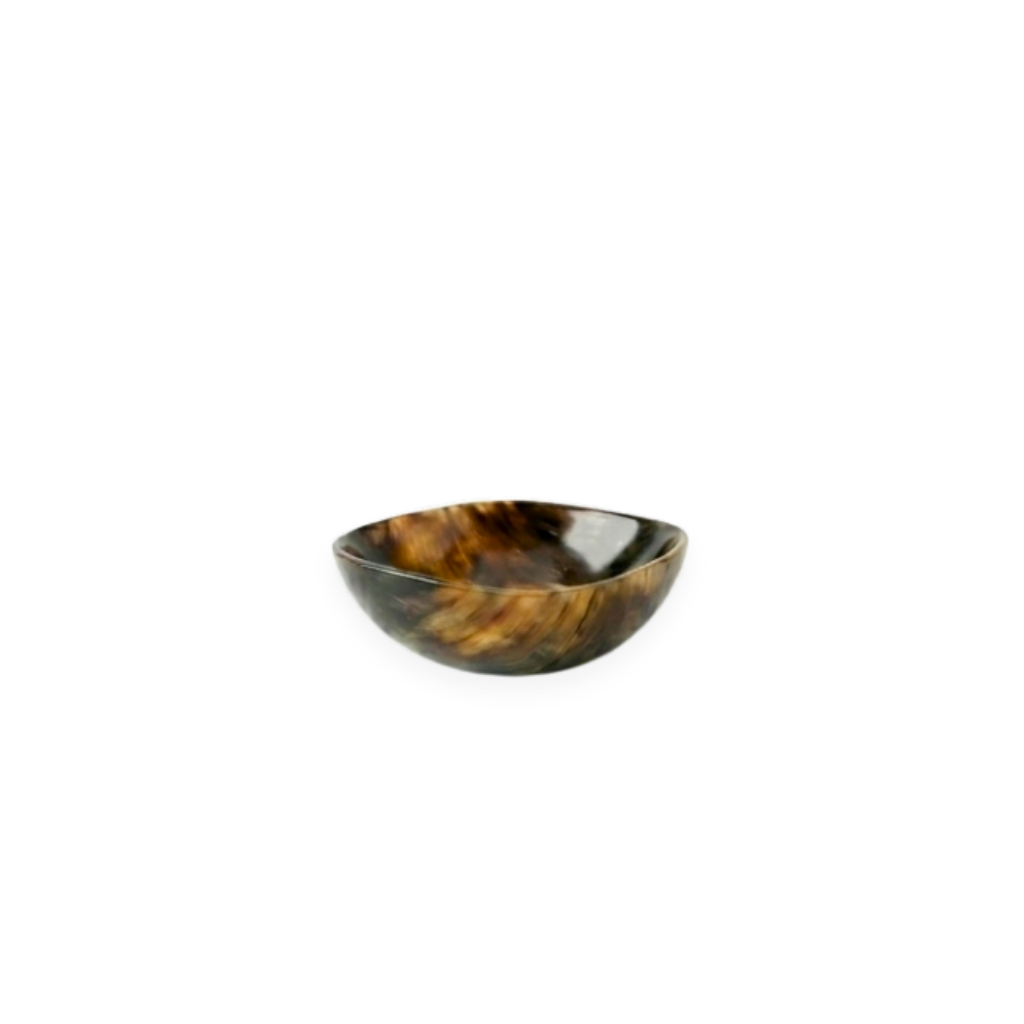 Midnight Swirl Horn Bowl